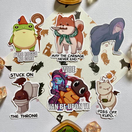 FFXIV - Die-Cut Stickers